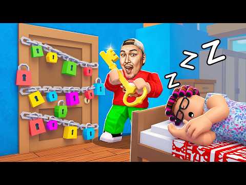 😱Зұлым Әже Ұйықтап Жатқанда Есікті Ашып Далаға Қашып Кету Керек! Роблокс