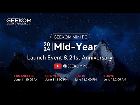 Sneak Peek: GEEKOM's 21st Anniversary & Four Cutting-edge Mini PCs Lineup Revealed!#techtrends