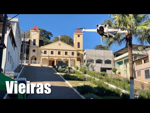 Imagens aéreas de Vieiras, MG, com drone DJI Mini 3. 