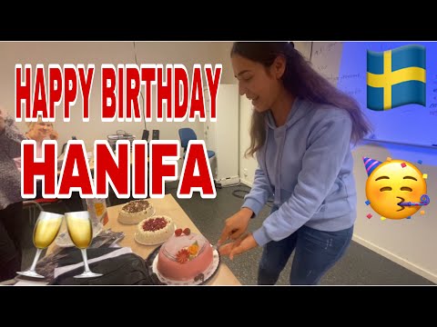 HANIFAS BIRTHDAY | GRATTIS HANIFA | HAPPY BIRTHDAY HANIFA | SFI CLASS BORÅS | #shorts