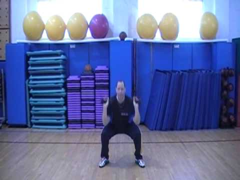 dumbbell squat push press