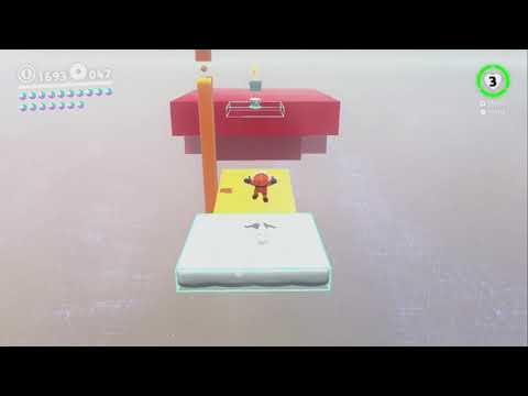 Super Mario Odyssey - Reino de las Cataratas - A Bordo de las Nubes Misteriosas