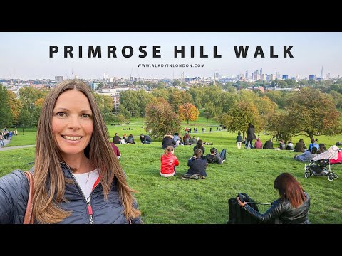 PRIMROSE HILL WALK IN LONDON | Regent's Park Road | High Street | Views | Canal | Film Locations