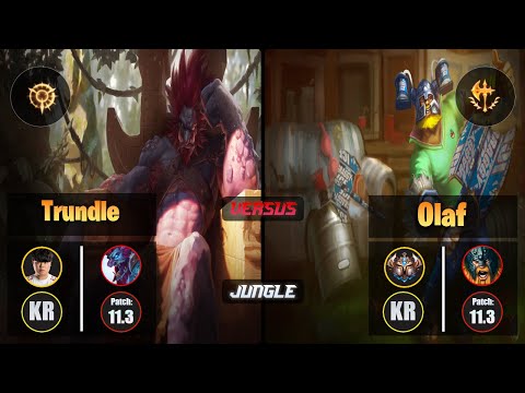 Clid TRUNDLE (Jungle) [Press the Attack] VS OLAF - Challenger KR Patch 11.3
