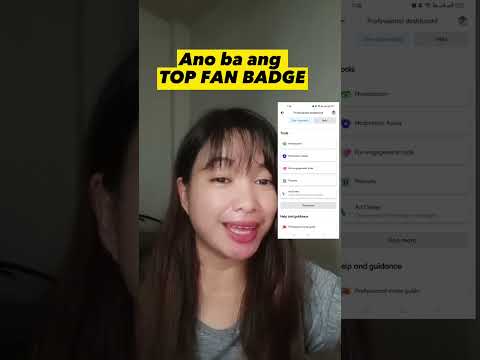 ANO NGA BA ANG TOP FAN BADGE? #facebookreels
