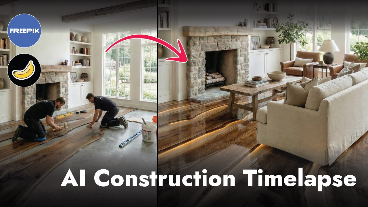 AI Construction Timelapse for Interiors