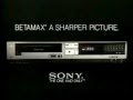1984 Sony Betamax A Sharper Picture Than VHS Commercial
