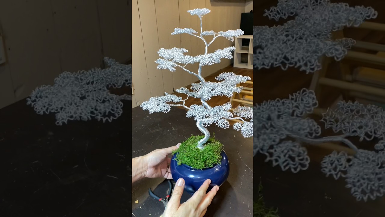 The making of a wire tree #wireartist #jewelry #wiresculpture #wirewrapping #tutorial #wirewrap