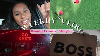 WEEKLY VLOG| COME WITH ME TO DILLY DALLY + MINI GOLF WITH THE FAM⛳