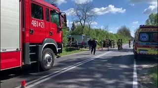 Wideo: Wypadek na drodze z Lubina do cinawy