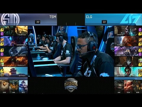 TSM vs CLG Game 4 Highlights - TEAM SOLOMID vs COUNTER LOGIC GAMING NA LCS PLAYOFF SEMIFINAL #2 SU
