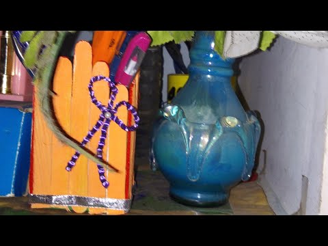 Ice Cream Stick Pen Holder Easy ||Ice Cream Stick's Craft Ideas Nazreen Handy Art