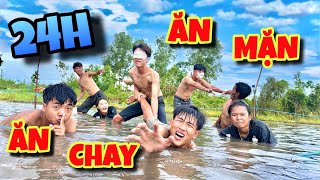 Anh Ba Phai | Thử Thách 24H Cắm Trại Ăn Chay Và Ăn Mặn