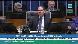PLENÁRIO - Sessão para a votação de propostas legislativas - 02/09/2026 11:00