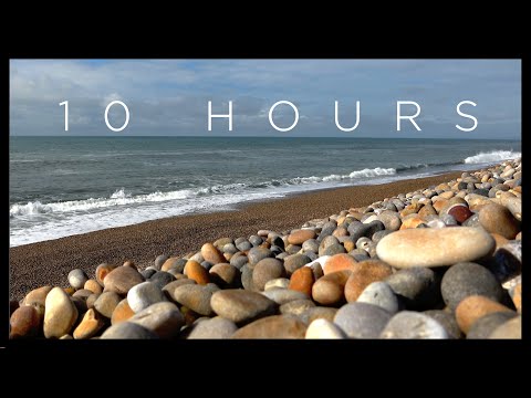 Ocean Waves Relaxation: 10 Hours | Waves Crashing On Beach [Chesil Beach, UK] | Sleep White Noise 4K