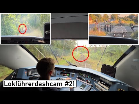 Dashcam Lokführer #21 | Schnellbremsung, unter der Schranke durch und Hauptsache drüber
