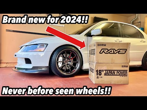 My Evo Gets Brand New Wheels From Rays!!