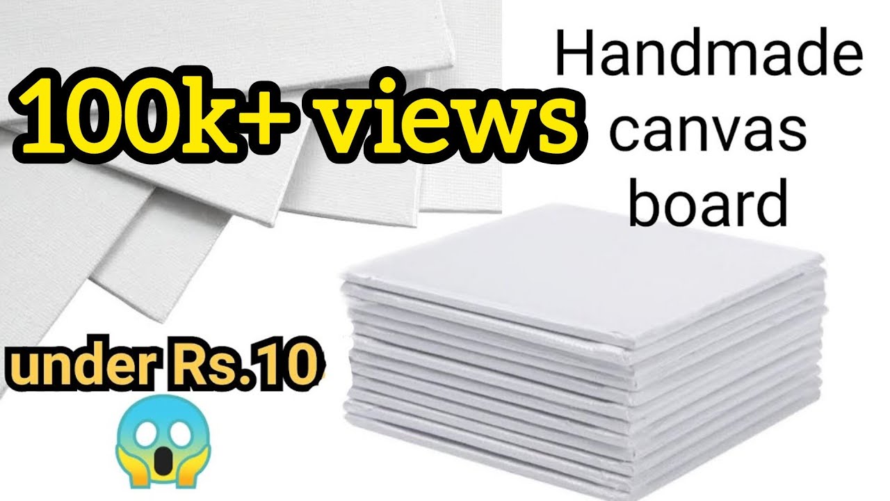 How to Make Canvas Board for Painting at Home || DIY Handmade Canvas Board