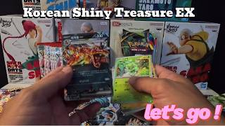 🔥 Pokémon TCG Korean Shiny Treasure ex Booster Pack Opening | Hunting Shiny Pokémon & Chase Cards!