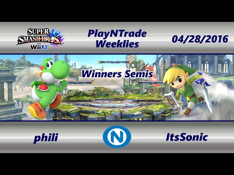 PnT 04/28/16 - phili (Yoshi) vs. ItsSonic (Toon Link) - Winners Semis - SSB4