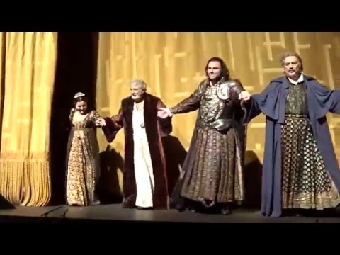 Simon Boccanegra - Domingo; Levine - Met Opera - April 1, 2016 - Curtain Call