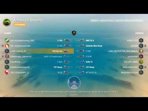 World of Tanks Blitz FV215b 183 (DeathStar) Mastery 6,4K damage 2 kills.