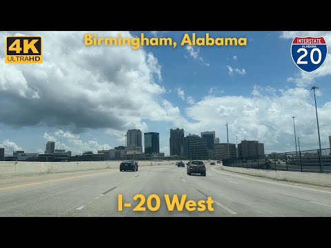 I-20 West - Birmingham, AL [4K]