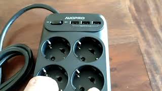 10 Fach Steckdosenleiste 4000W 16A Steckerleiste Wandmontage, Super Steckdosenleiste