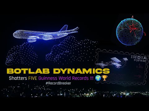 BotLab Dynamics | 5 Guinness World Records | 5500 Drone Light Show | Amaravati Drone Summit 2024