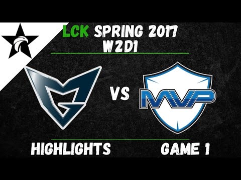 SSG vs MVP Highlights Game 1 LCK Spring W2D1 2017 Samsung Galaxy vs MVP