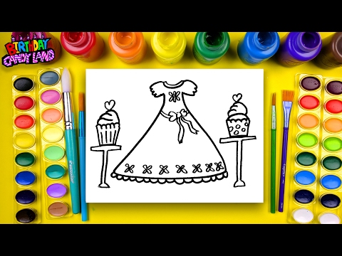 Learn to Color for Kids and Hand Color Cupcakes