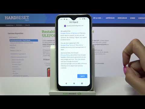 Cómo añadir y quitar cuenta de Google en ULEFONE Note 8P - administrar cuentas