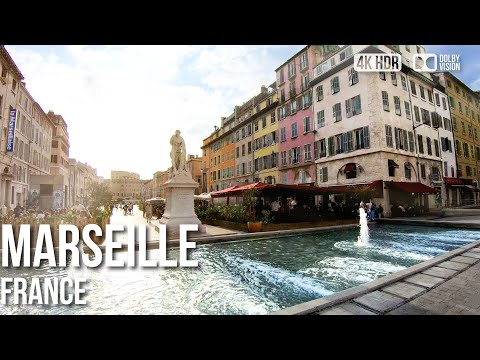 Marselha, Notre Dame de la Garde até Vieux Port - 🇫🇷 França [4K HDR] Passeio a pé