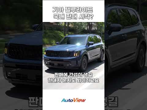 기아 텔루라이드 한국에서도 팔까? / 오토뷰 #기아텔루라이드#대형SUV#시험용자동차