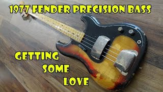 Video thumbnail for 1977 Fender Precision Bass Setup by JD Pinckney / Pinckney Custom Shop
