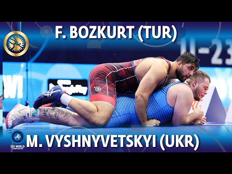 Fatih Bozkurt (TUR) vs Mykhailo Vyshnyvetskyi (UKR) - Final // U23 World Championships 2022 // 130kg