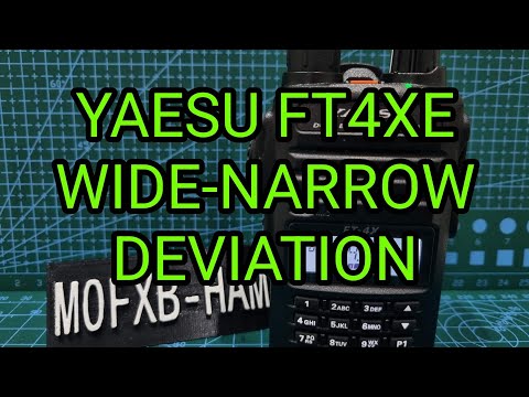 YAESU FT4XE Wide/Narrow Deviation