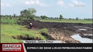 Sawah Terdampak Pembangunan Pabrik, Petani Desa Gondang Kulon Nganjuk Minta Ganti Rugi