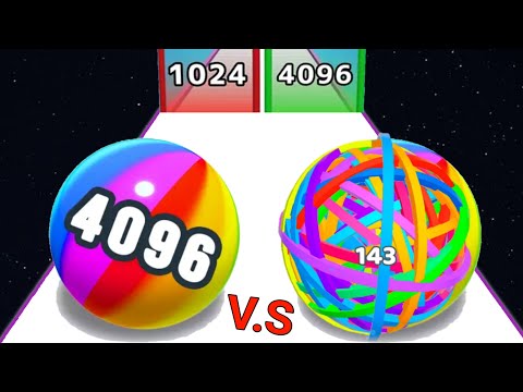 BALL RUN 2048 vs FLEXY RUNNER 3D - ASMR Gameplay (Level Up Layer Run) infinity Mode