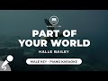 Part Of Your World - Halle Bailey (Male Key - Piano Karaoke)