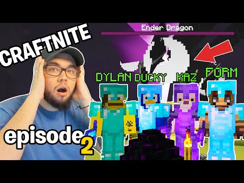 Craftnite 2: DEFEATING THE ENDER DRAGON! - Episode #2