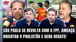 ‘O São Paulo boicotar o Paulistão? Gente, isso é…’; polêmica com a FPF após pênalti gera debate