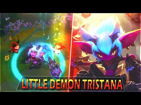 LITTLE DEMON TRISTANA New Skin Gameplay - League of Legends