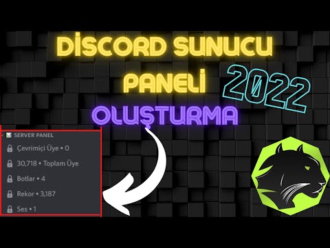DİSCORD SUNUCU PANELİ NASIL YAPILIR ? DİSCORD ÜYE SAYACI NASIL YAPILIR 2022