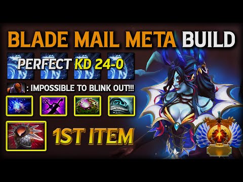 UNKILLABLE MID Queen of Pain | 1st Item Blade Mail Broken Meta Build | Even Anti Mage Can't Escape