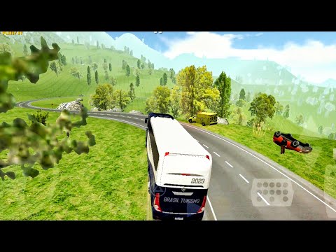 world bus driving simulator new update  ! Hill road bus fail  ! dangerous road gameplay