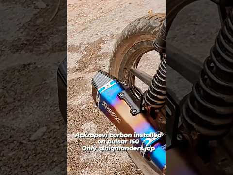 Pulsar 150 😱 akrapovic exhaust sound 🔥#pulsar #viral #rider #status #youtubeshorts