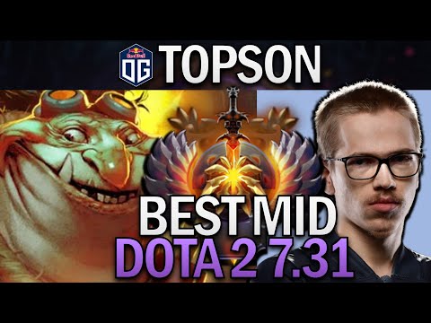 IS TECHIES THE BEST MID HERO IN 7.31 - OG.TOPSON - DOTA 2 PRO GAMEPLAY