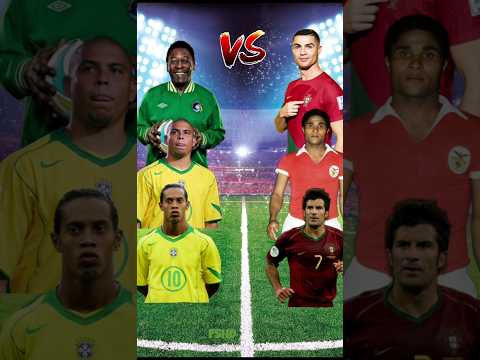 Brazil Legends VS Portugal Legends FIGHT 🥵🔥 (Ronaldo,Pele,Figo,Ronaldinho,Eusebio )