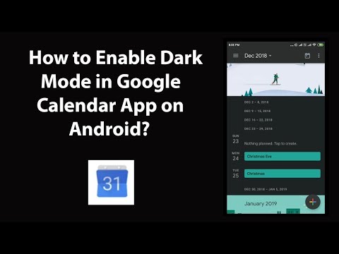 How to Enable Dark Mode in Google Calendar App on Android?